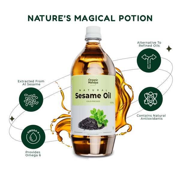 Cold Pressed Black Sesame Oil (Til / Gingelly / Nallennai)