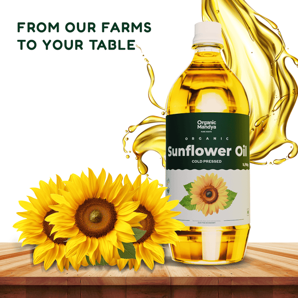 Cold Pressed Sunflower Oil (Unrefined) 1L & 5L | Organic Mandya