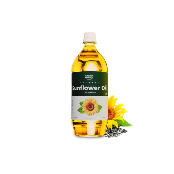 Cold Pressed Sunflower Oil (Unrefined) 1L & 5L | Organic Mandya