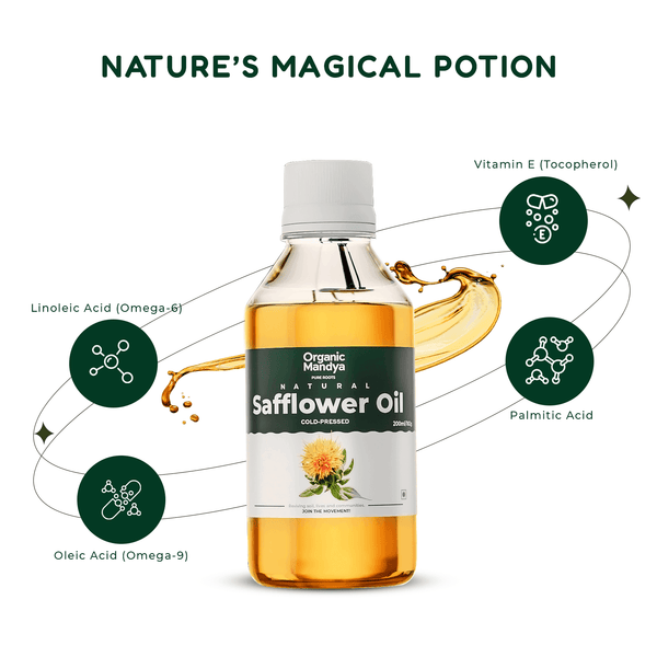 Cold Pressed Safflower Oil (Kusuma Oil / Kardi Oil)