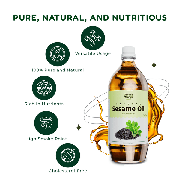 Cold Pressed Black Sesame Oil (Til / Gingelly / Nallennai)