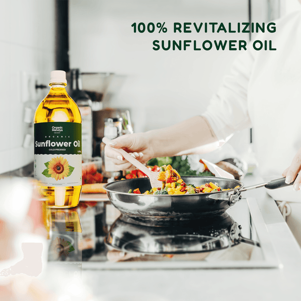 Cold Pressed Sunflower Oil (Unrefined) 1L & 5L | Organic Mandya